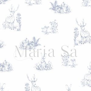 Toile de Jouy Bamby Azul 2400253