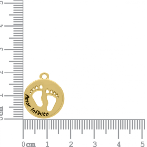 Alternative view of Pingente Amor Infinito Ouro 20mm