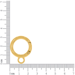 Alternative view of Mosquetão Redondo Ouro 32mm