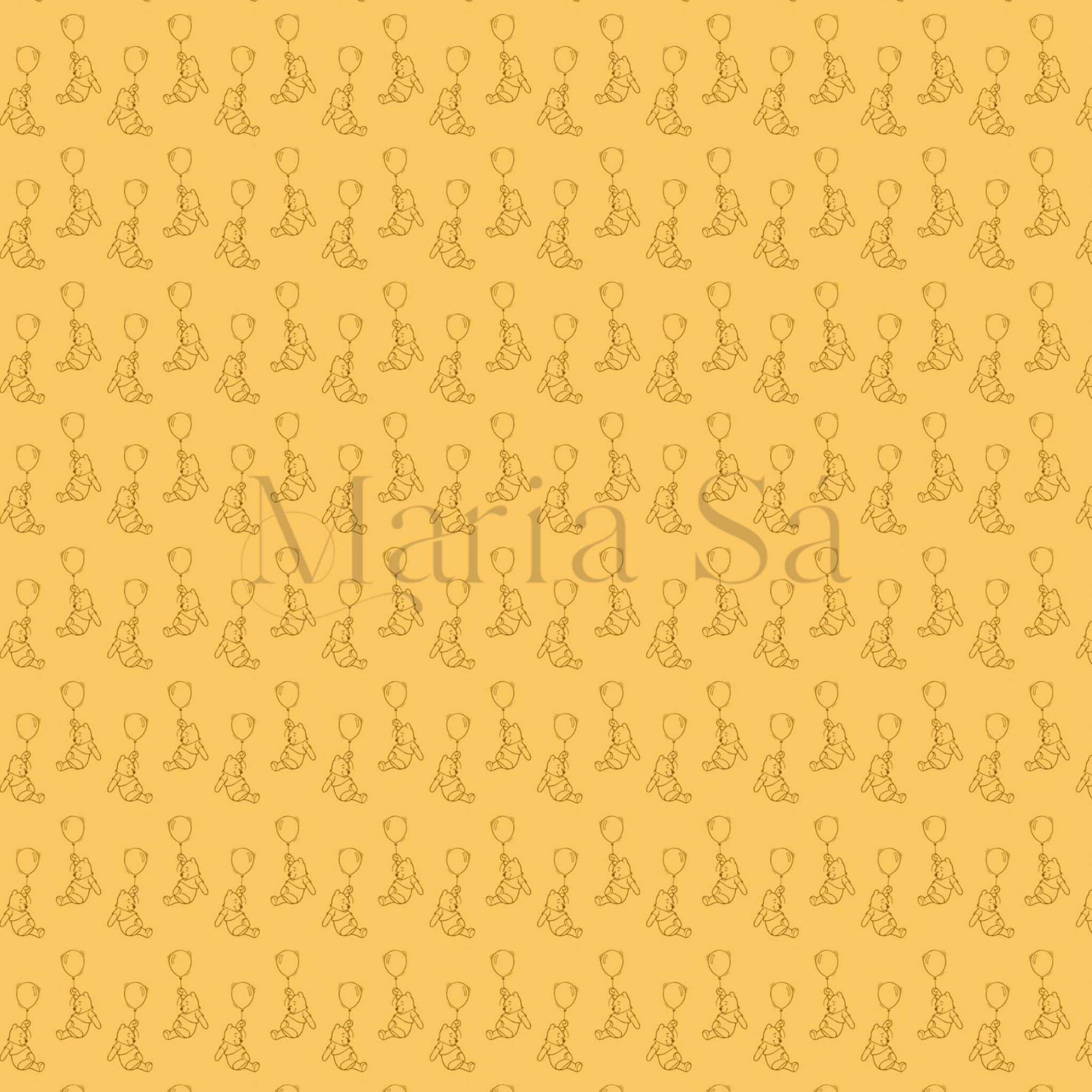 Pooh Balão Amarelo Gold 40000