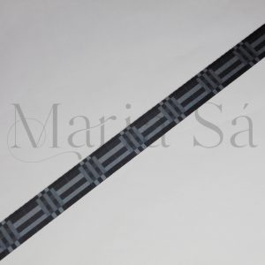 Alternative view of Alça 30 mm Preta/Cinza