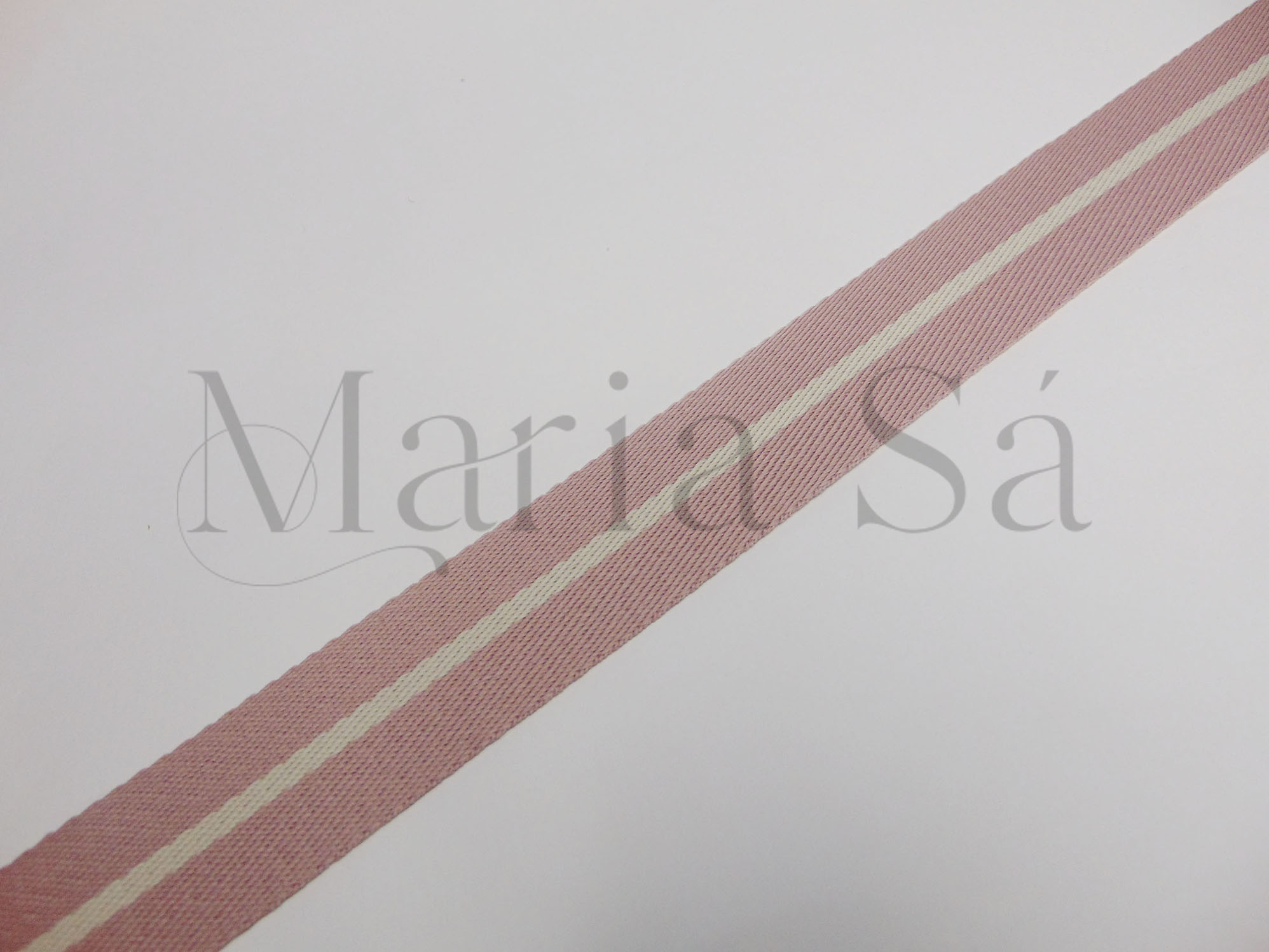 Alça 40 mm Listras Rosé/Palha Única - Image 2