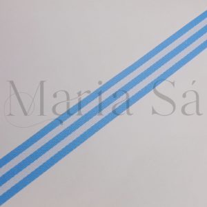 Alternative view of Alça 40 mm Listras Azul Bebé/Branco