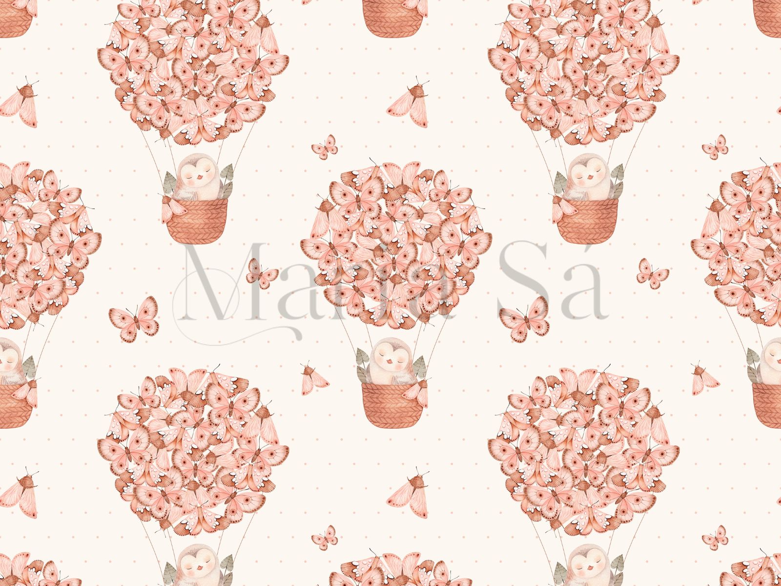 Aquarela Borboletas no Jardim 2400328