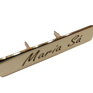 Etiqueta Metálica Ouro 5,5 x 1 cm - Pack 10 UN