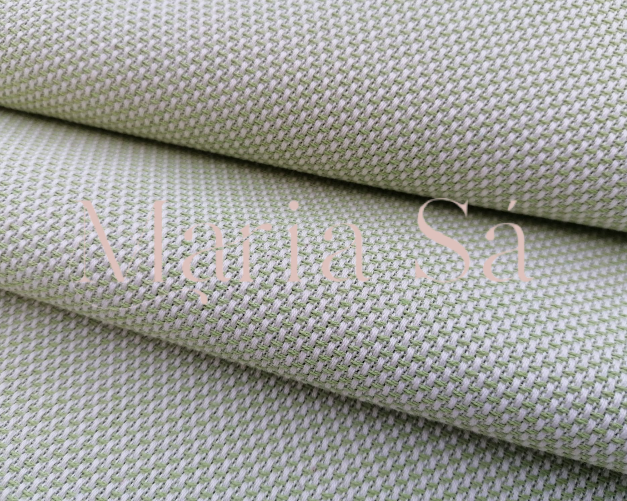 Lona Panamá Verde Claro/Cru